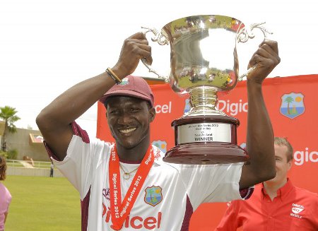 Photo: West Indies cricket captain Darren Sammy has had success in the shortened versions of the game. But is he a Test liability? (Courtesy Digicel)