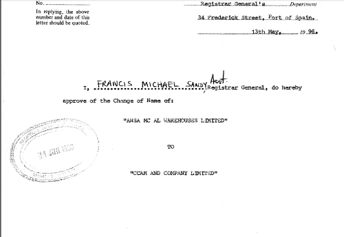 Photo: CCAM laid claim to the Macoya property, two years before CONCACAF stepped in.