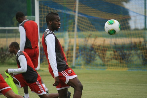 Photo: Midfielder Kevin Molino added cutting edge to the Trinidad and Tobago offence against Honduras. (Courtesy Shaun Fuentes/TTFF Media)