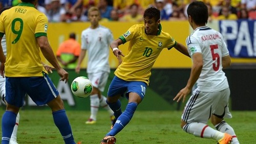 Photo: Brazil attacker Neymar Junior (centre) will lead his country's challenge next year.