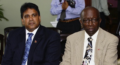 Photo: Hindu brothers no more? Roodal Moonilal has accused Jack Warner of getting houses for 'non-Malas.'