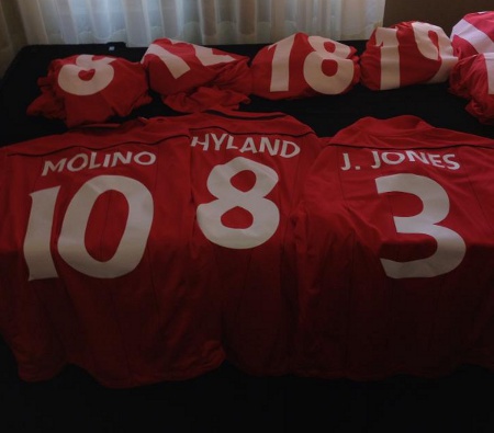 Photo: Trinidad and Tobago utility player Joevin Jones shared a photo of the team's new gear on Facebook.