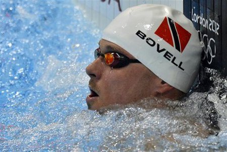 Photo: Trinidad and Tobago swim star George Bovell has Sport Minister Anil Roberts as his coach.